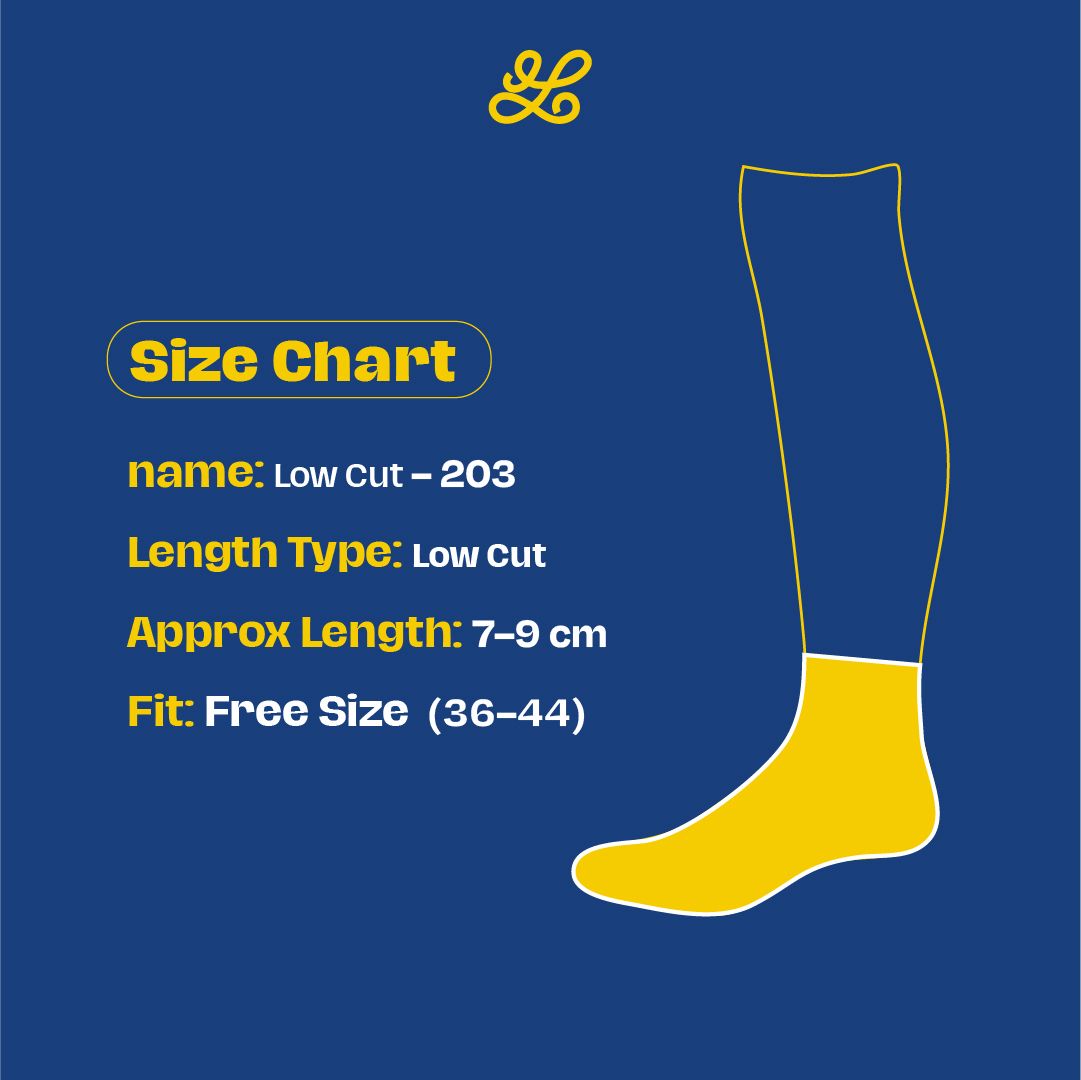 Plain Low Cut 3 Pack Socks