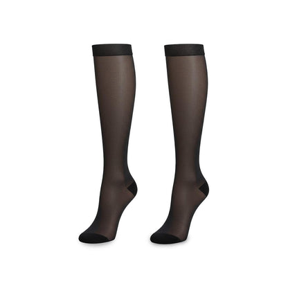 Women Naylon Black Mid Calf Socks