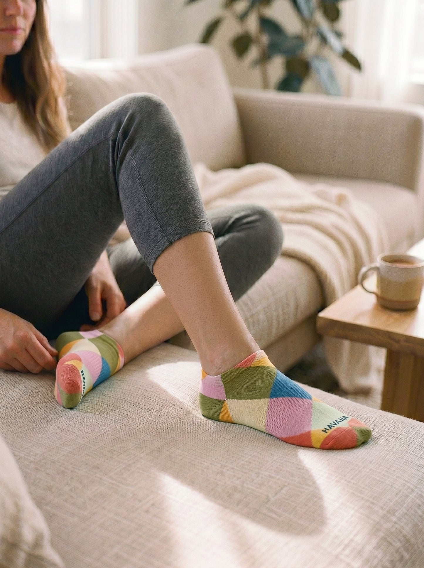 Fun in Squares Low Cut Socks