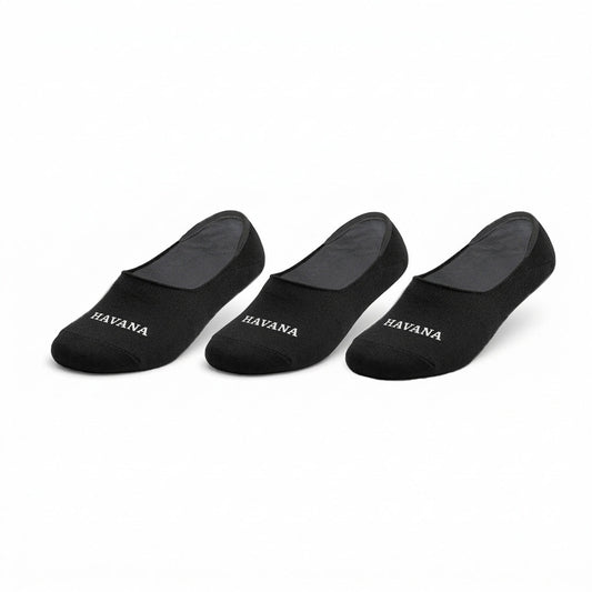 No Show Black 3 Pack Socks
