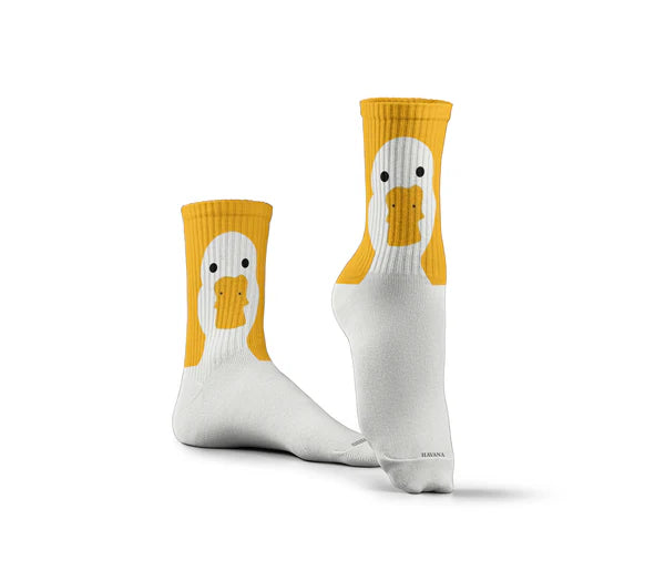 جوارب بيضاء بطة كبيرة