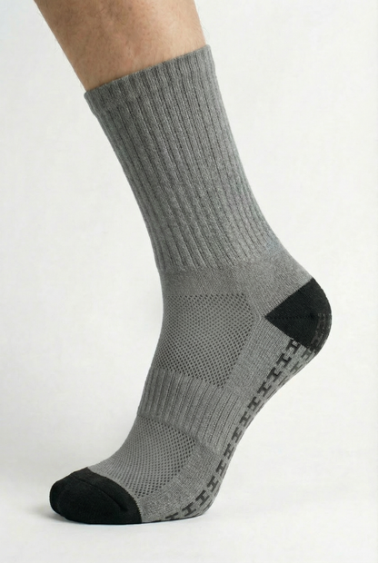 Silicon Grey Havana Mid Calf Socks