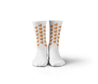 Duck white Mid Calf Socks