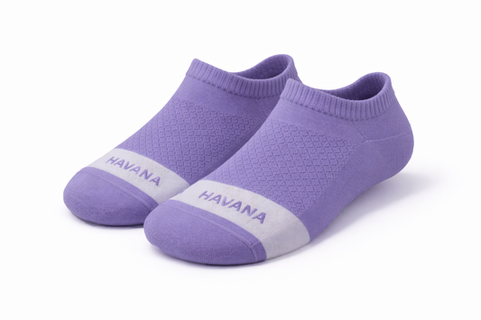 Purple Ankle White Band