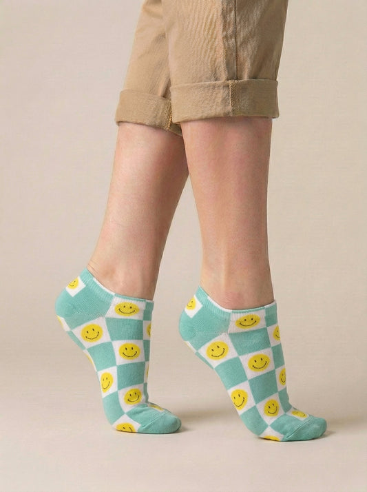 Smile Vibes Low Cut Socks