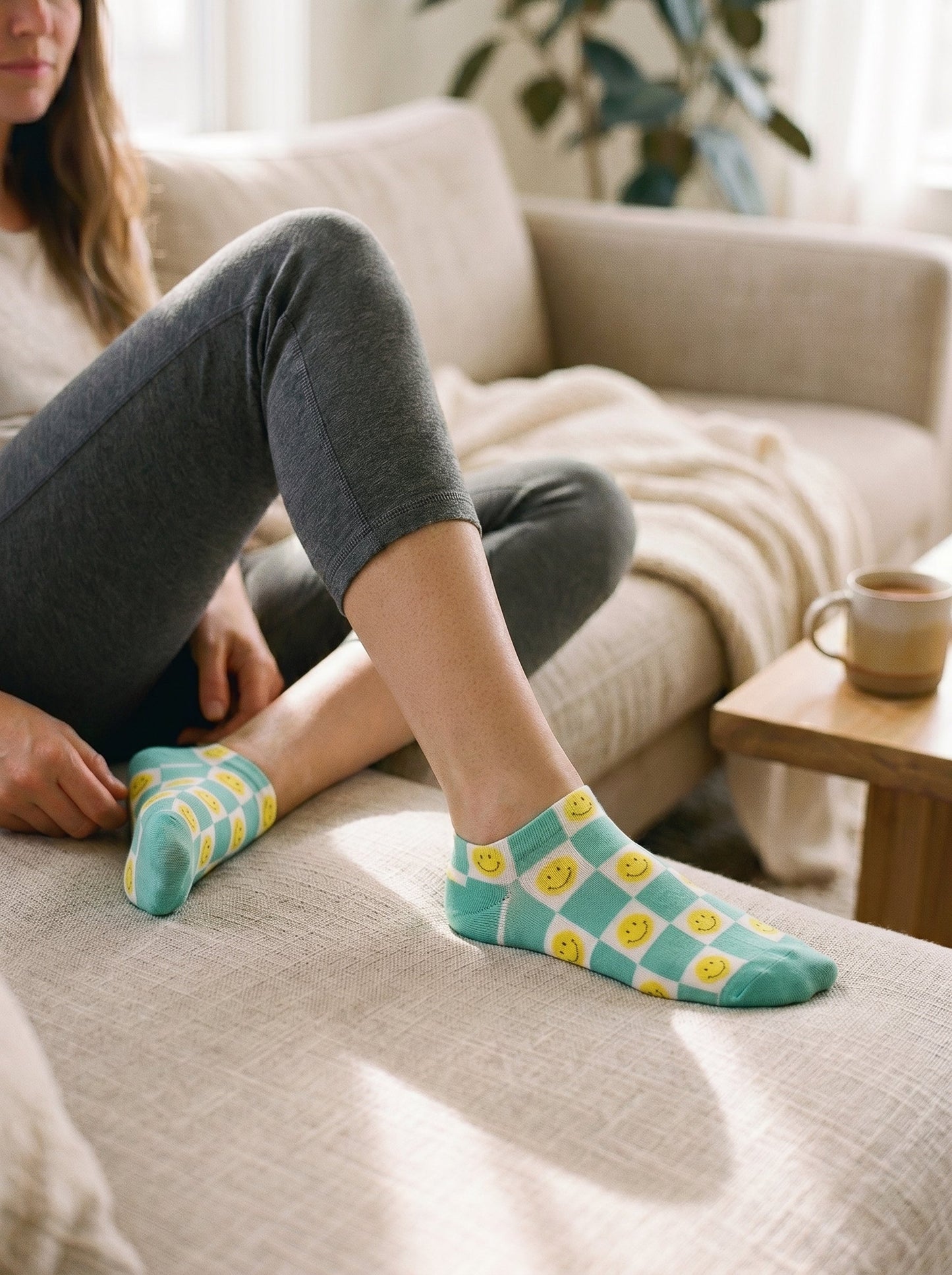 Smile Vibes Low Cut Socks