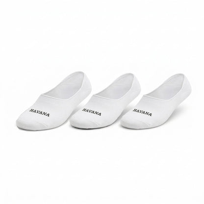 No Show White 3 Pack Socks