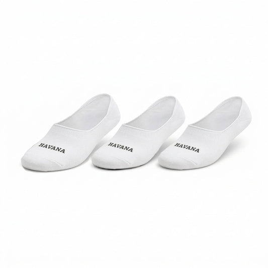 No Show White 3 Pack Socks
