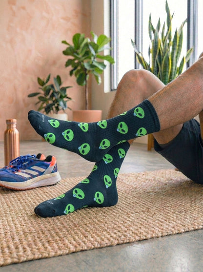 Little Alien Black Socks