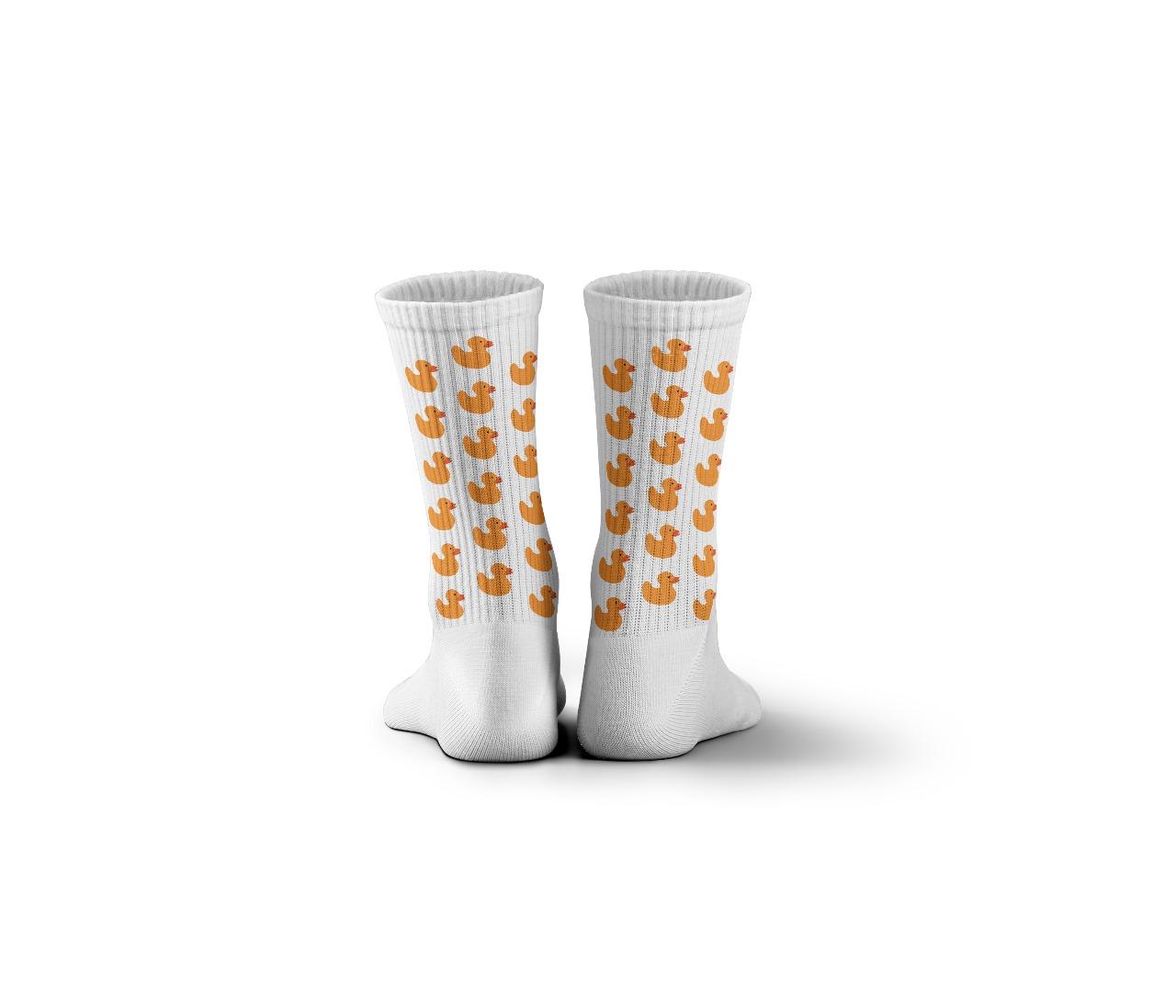 Duck white Mid Calf Socks