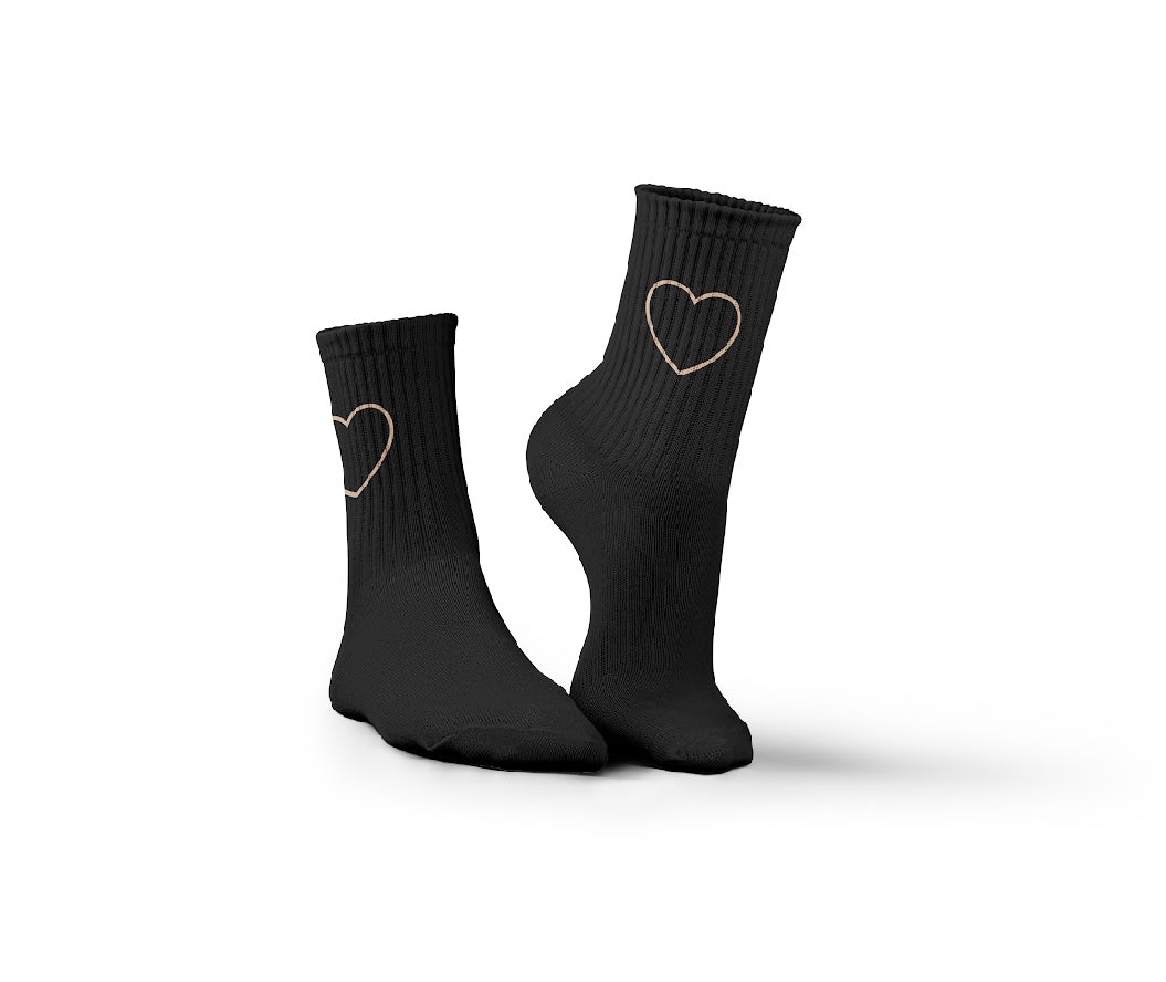 Black Heart Socks