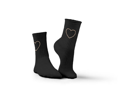 Black Heart Socks