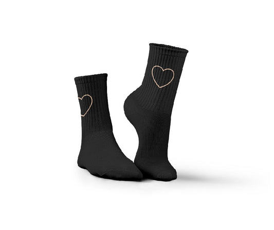 Black Heart Socks