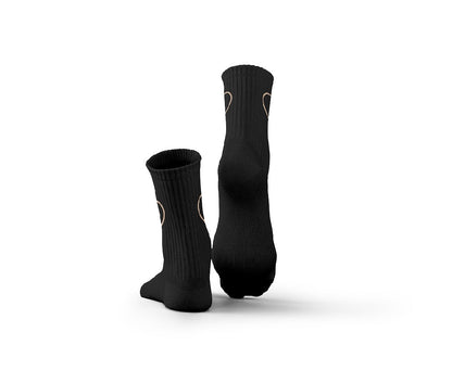 Black Heart Socks