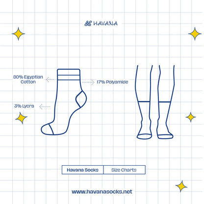 Silicon Grey Havana Mid Calf Socks