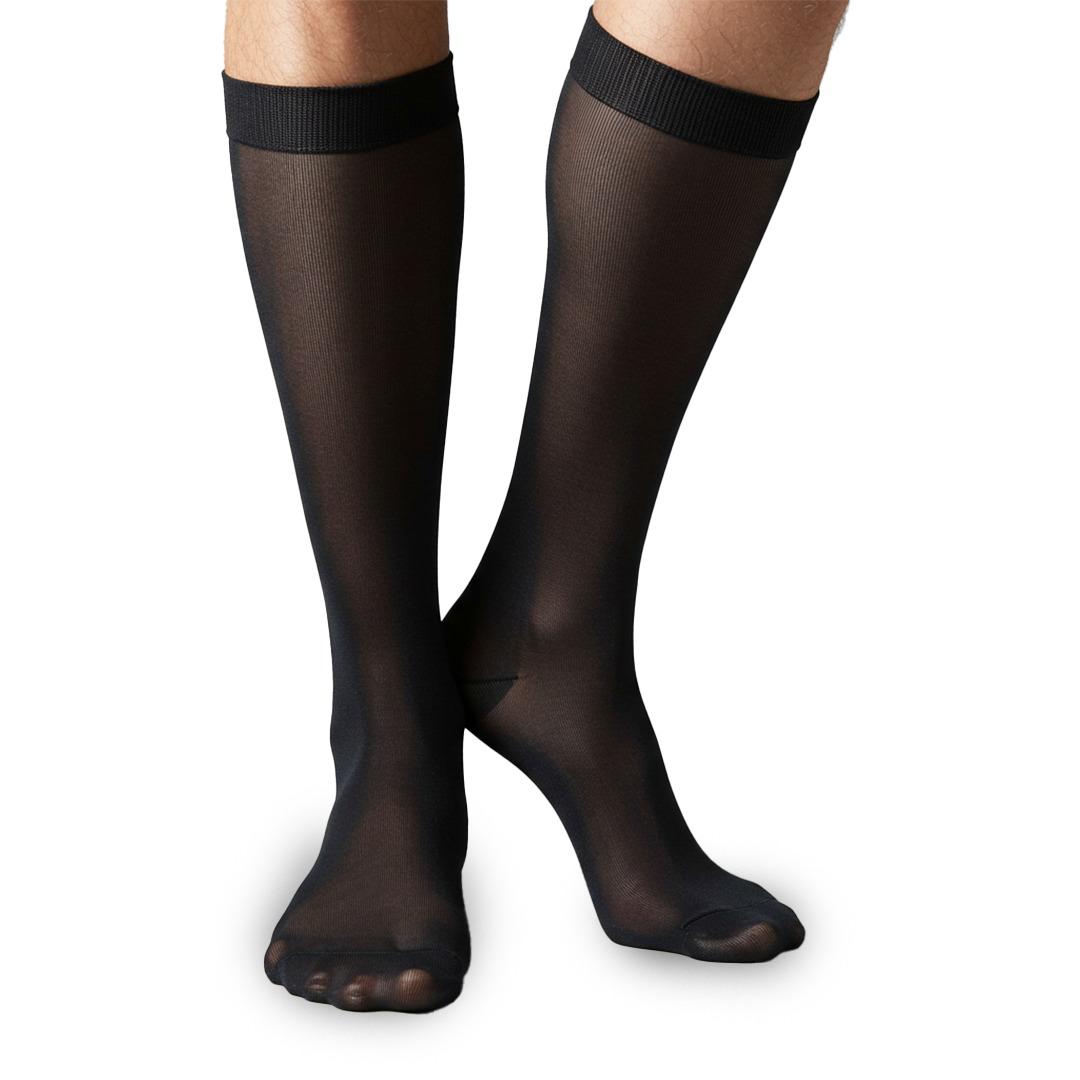 جوارب نايلون رجالي اسود