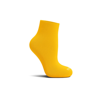 Plain Yellow Quarter Socks