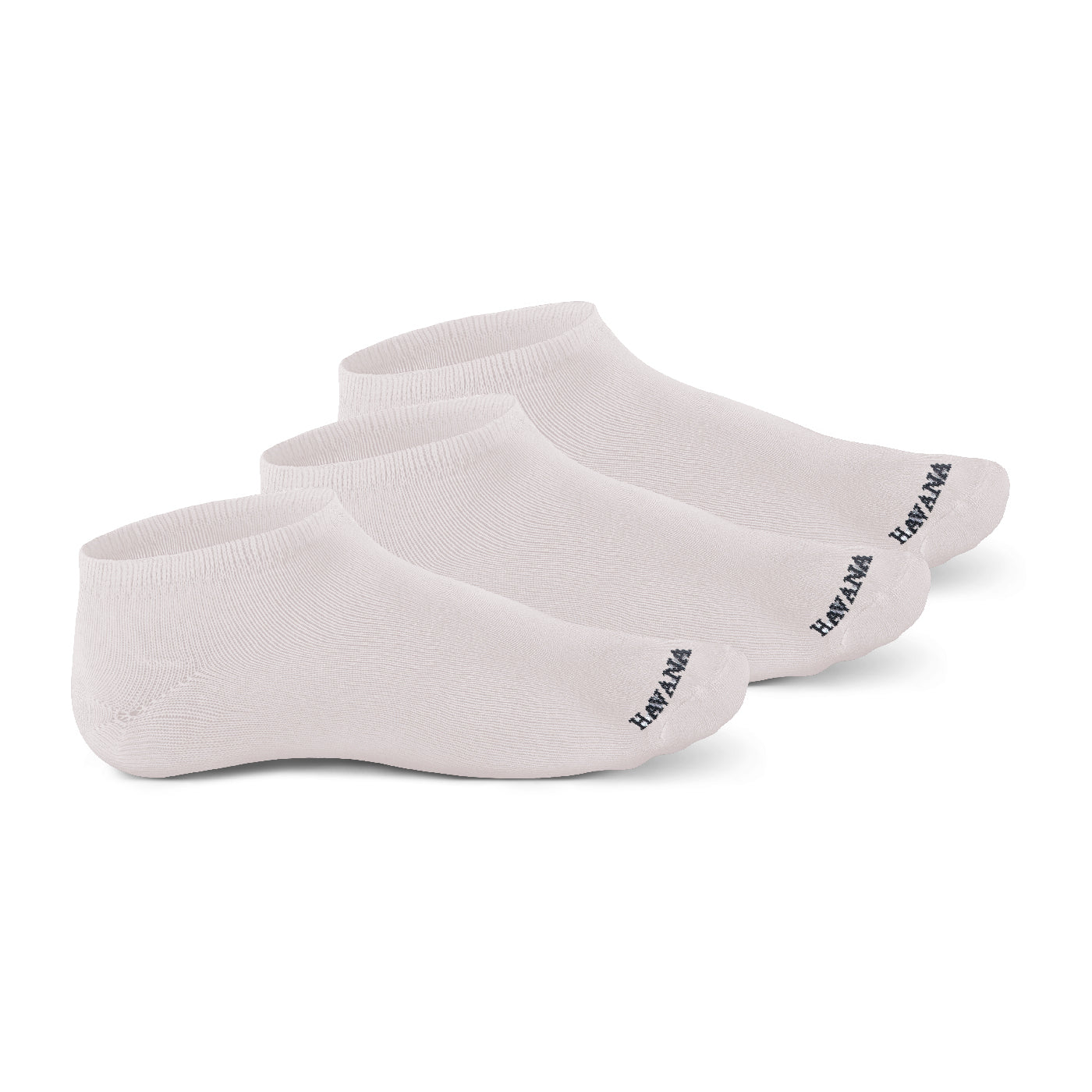 Plain White 3 Pack Low Cut Socks