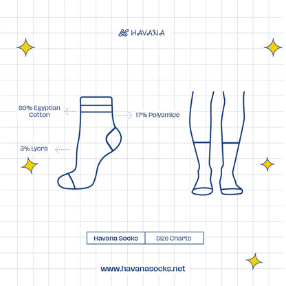 Basic white with yellow strips Mid Calf socks