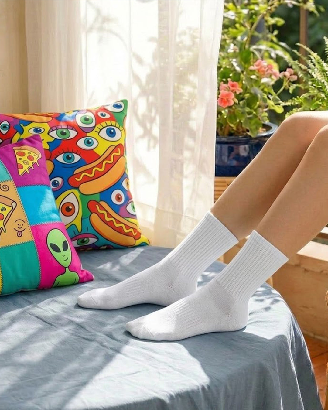 Hi Bye Mid Calf Socks