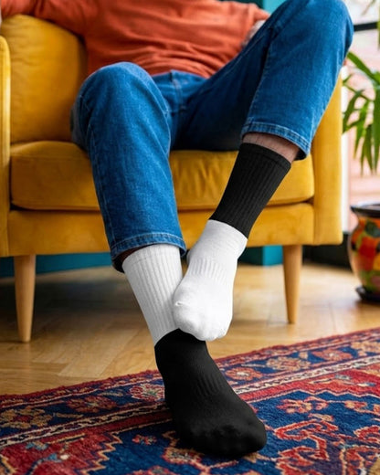 Turn Off & Turn On Mid Calf Socks